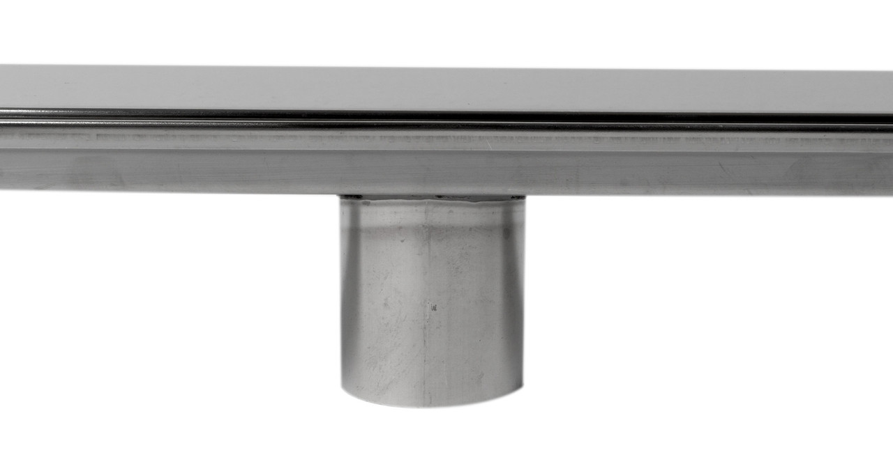 Alfi 47" Polished Stainless Steel Linear Shower Drain with Solid Cover